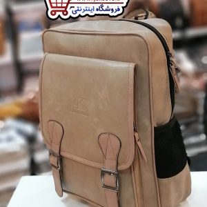 کوله پشتی دخترانه و زنانه چرم دانشجویی دوبند کمربندی new کد 920