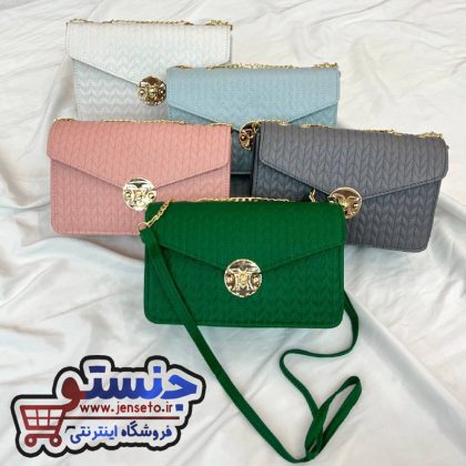 کیف زنانه مجلسی پاسپورتی قفل X جدید کد 11521