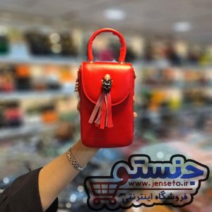 کیف زنانه پاسپورتی منگوله دار جدید new کد 1678