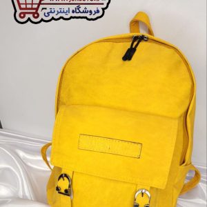 کوله پشتی دخترانه دانشجویی زرد