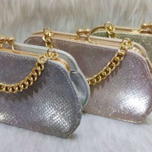 کیف زنانه دهانه فلزی منگو مقوایی جنس خارجی کد 1202
