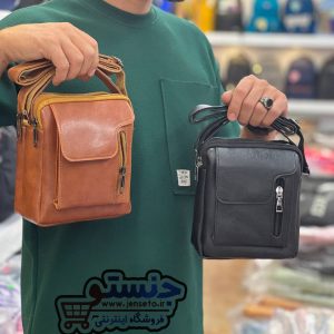 کیف دوشی مردانه پکه دار تک زیپ men bag کد 410