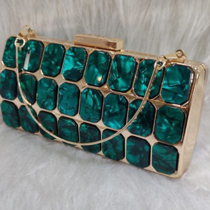 کیف زنانه دهانه فلزی پاسپورتی مجلسی سرامیک منظم خارجی women bag کد 1308