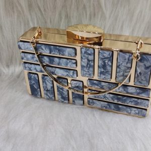 کیف زنانه دهانه فلزی پاسپورتی مجلسی سرامیکی مستطیل خارجی women bag کد 1305