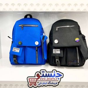 کیف مدرسه جامدادی دار اسپرت (کوله پشتی دخترانه و پسرانه) پیکسل دار  کد 491 BACKPACK