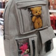کوله پشتی دخترانه عروسک دار دانشجویی