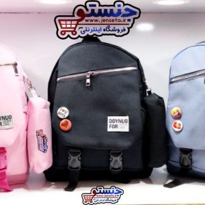 کوله پشتی اسپرت (دخترانه و پسرانه) پیکسل دار جامدادی دار کد 490 (کیف مدرسه) BACKPACK