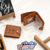 کیف پول مردانه چرم طرح دار