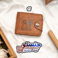 کیف پول مردانه چرم طرح دار