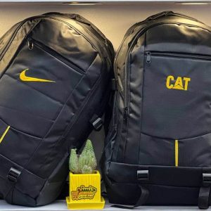 کوله پشتی اسپرت مشکی مارک دار adidas &CAT & NIKE (کیف مدرسه) کد 1402155