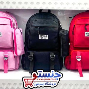 کوله پشتی فانتزی اسپرت کتان جا مدادی دار (کیف مدرسه دخترانه و پسرانه) DDY FOR YOU کد 1403173