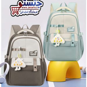 کوله پشت دخترانه و پسرانه فانتزی آویز پنیری خارجی وارداتی (کیف مدرسه) DOG کد 340