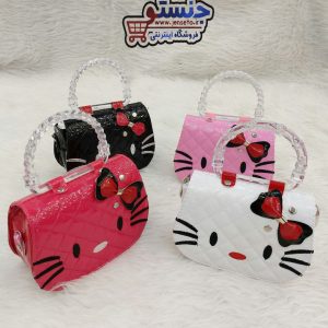 کیف دخترانه بچگانه هلوکیتی گلدوزی hello kitty کد 1402264