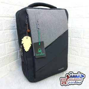 کوله پشتی اسپرت مستطیلی لپ تاپی benelton حرفه ای (کیف مدرسه) کد 1402305