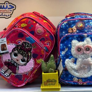 کیف مدرسه دخترانه و پسرانه خارجی عکس دار در طرح های مختلف NEW کد 1402184