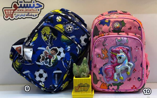 کیف مدرسه دخترانه و پسرانه خارجی عکس دار در طرح های مختلف NEW کد 1402184