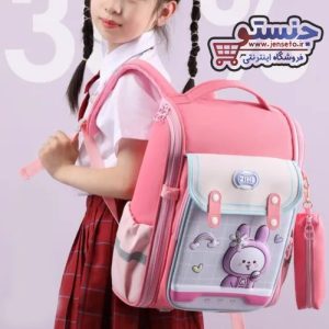 کوله پشتی صندوقی دخترانه خرگوشی