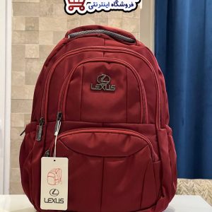 کوله پشتی اسپرت لکسوس جا لپ تاپی دار خط وسط دار lexus (کیف مدرسه پسرانه و دخترانه) کد 901309