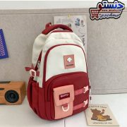 کوله پشتی فانتزی خارجی دخترانه و پسرانه زرشکی